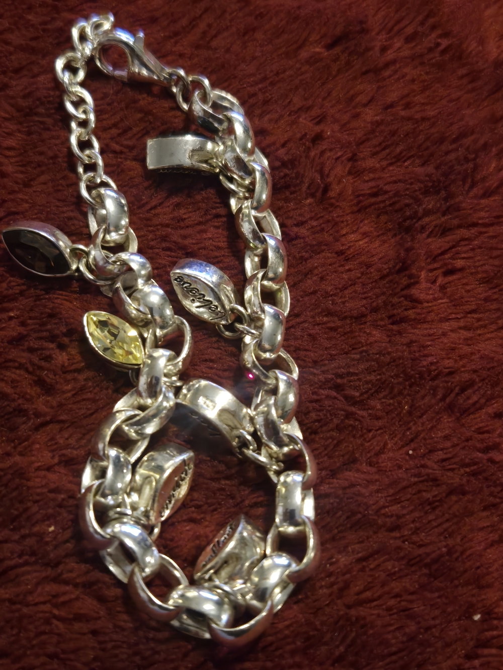 925 Silver Multi-Color Gemstone Charm Bracelet - Women Jewelry - Picture 8 of 14